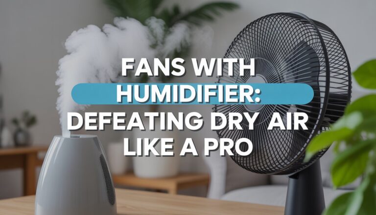 Fans with Humidifier Defeating Dry Air Like a Pro