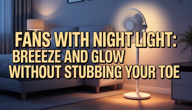 Fans with Night Light: Breeze and Glow Without Stubbing Your Toe