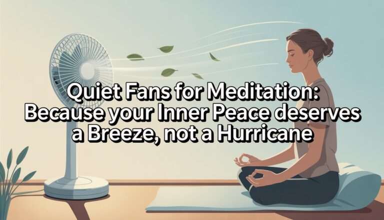 Quiet Fans for Meditation: Because Your Inner Peace Deserves a Breeze, Not a Hurricane