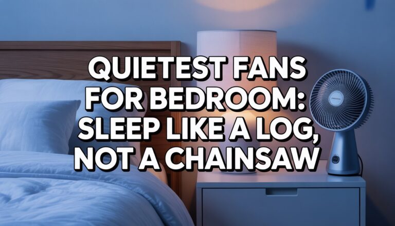 Quietest Fans for Bedroom: Sleep Like a Log, Not a Chainsaw