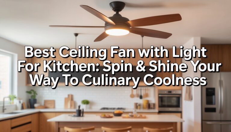Best Ceiling Fan with Light for Kitchen: Spin & Shine Your Way to Culinary Coolness