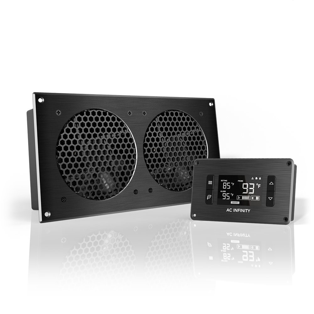 AC Infinity Airplate T7 Home Theater And AV Quiet Cabinet Cooling Fan System 12