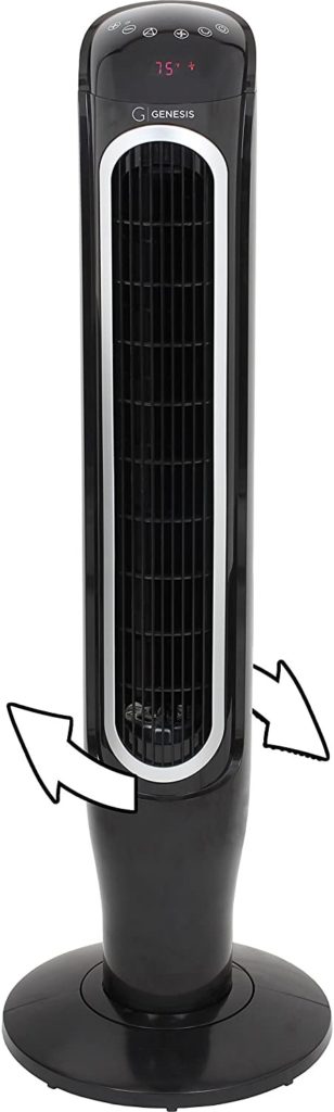 Genesis Powerful 360 Degree Oscillating Tower Fan