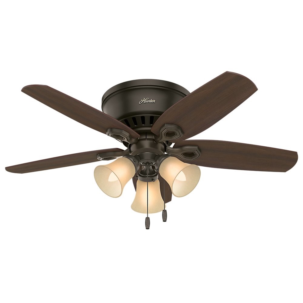 Hunter Builder Indoor Low Profile Fan with LED Light