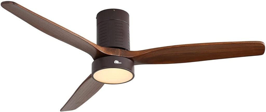 Sofucor 52'' Wood Ceiling Fan With Lights