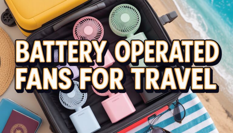Battery Operated Fans for Travel: Stay Cool While Chasing Sunburns
