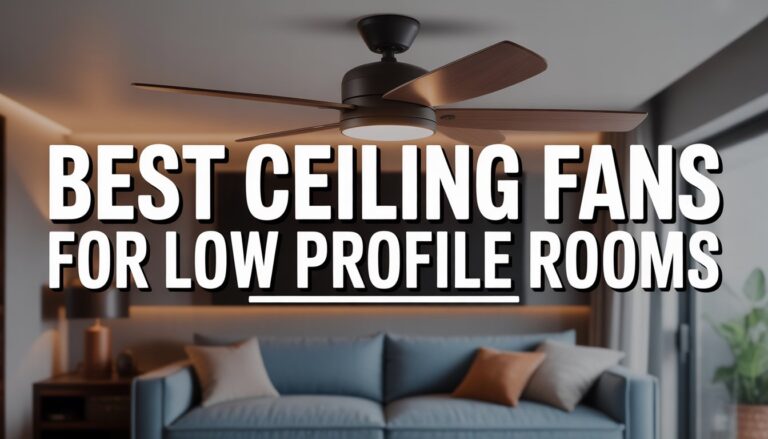 Best Ceiling Fans for Low Profile Rooms: Keep Cool Without Knocking Yourself Out